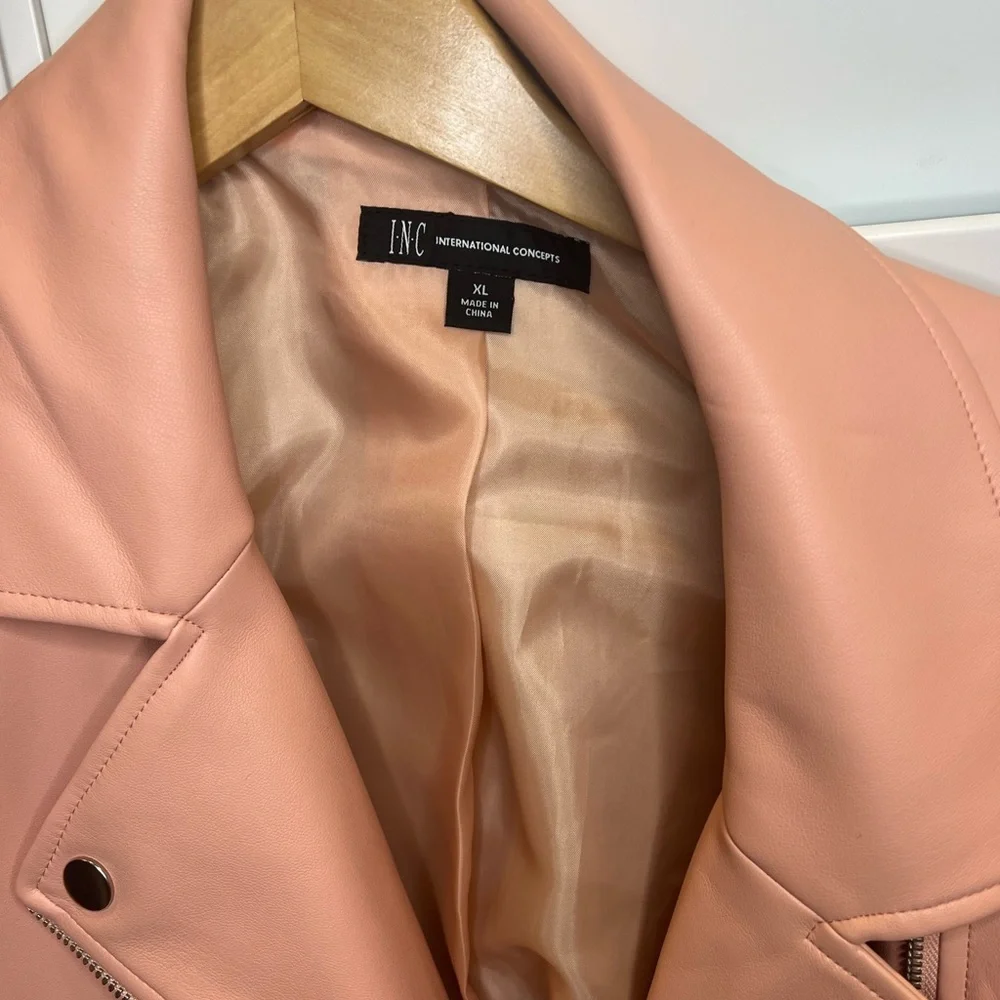 INC Vegan Motto Pink XL Jacket - Picture 4 of 7